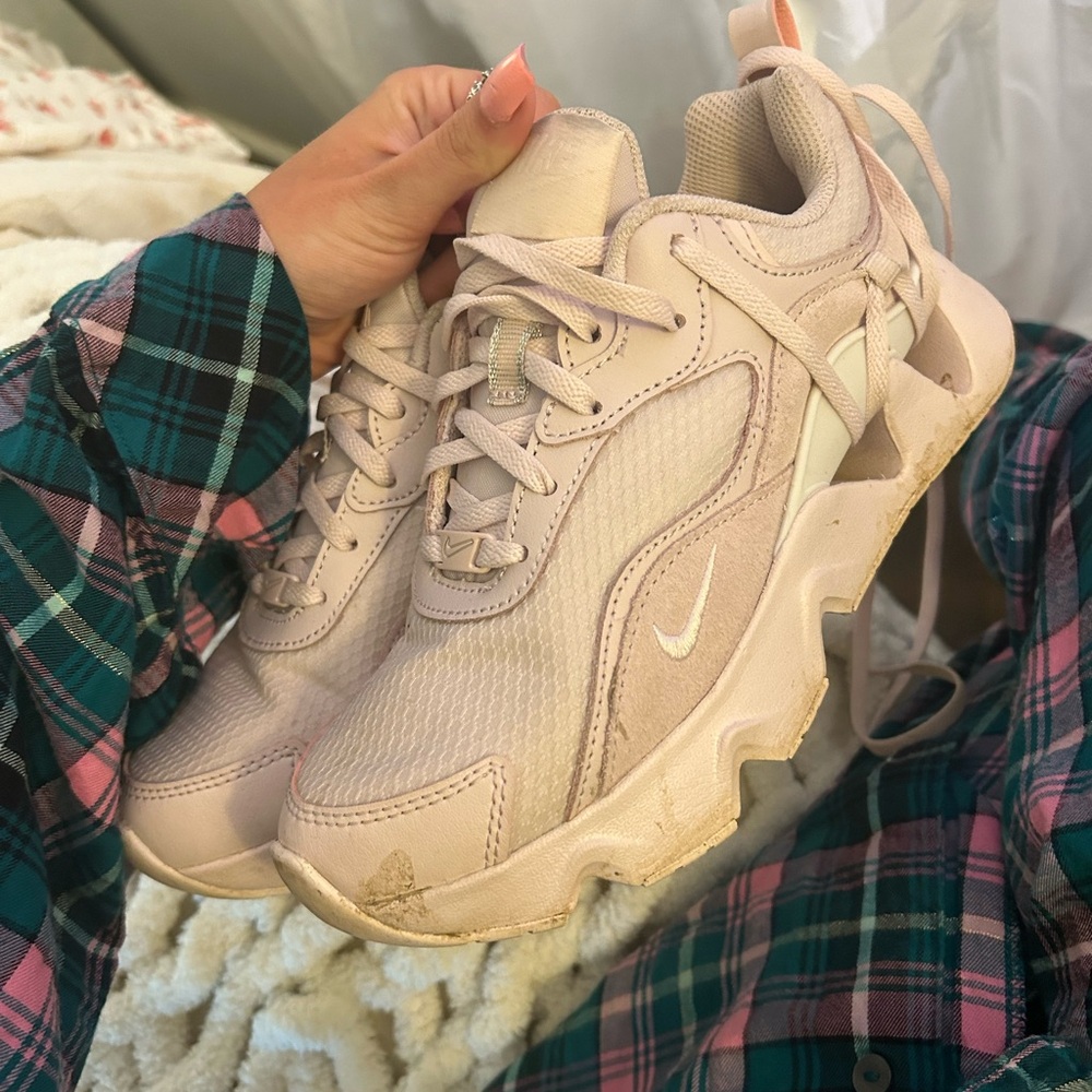 Baby pink ballet 🩰 Nike tennis shoes